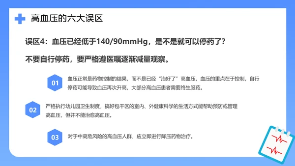 医院心脑血管科预防高血压知识科普PPT模板