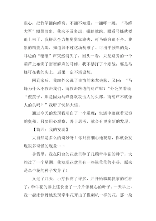 我的发现优秀作文500字.docx