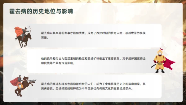 抗击匈奴将军霍去病介绍通用PPT模板