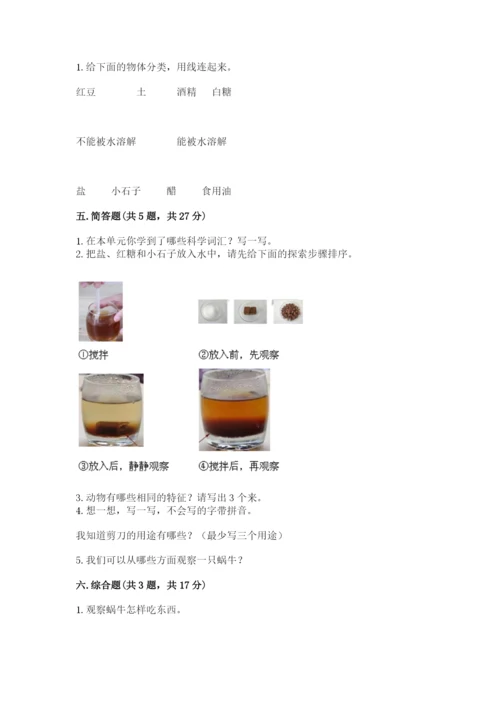 教科版一年级下册科学期末测试卷（考点梳理）word版.docx