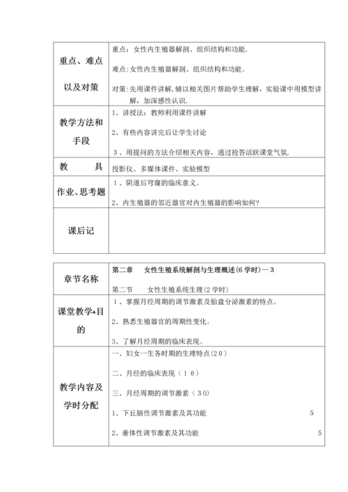 妇产科护理学教案.docx