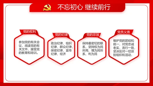 红色党建社会主义核心价值观党支部总结PPT