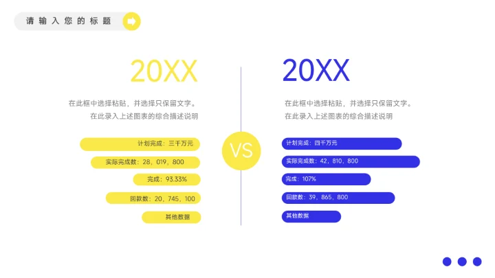 黄蓝潮流房地产项目介绍PPT模板