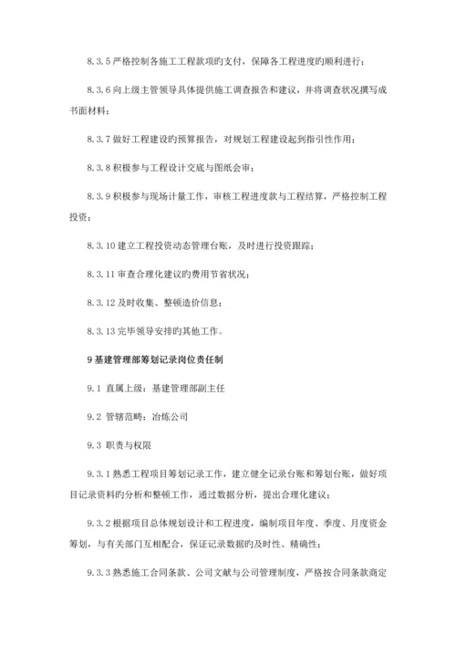 基建管理部岗位基本职责.docx