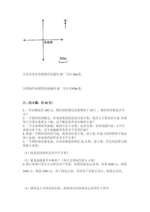 六年级毕业班数学期末考试试卷（满分必刷）.docx