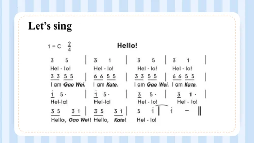 Unit1 Hello I'm monkey Lesson 1 - Lesson2（课件）-