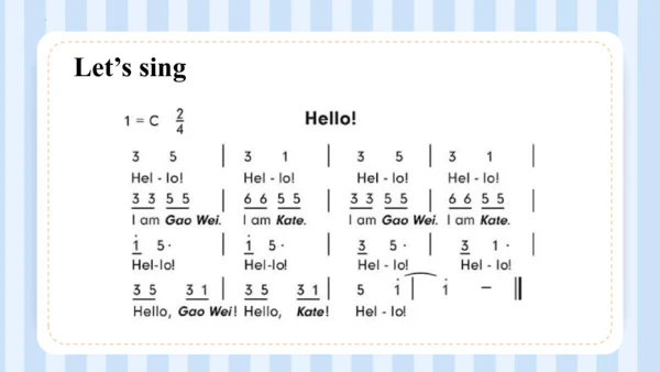 Unit1 Hello I'm monkey Lesson 1 - Lesson2（课件）-