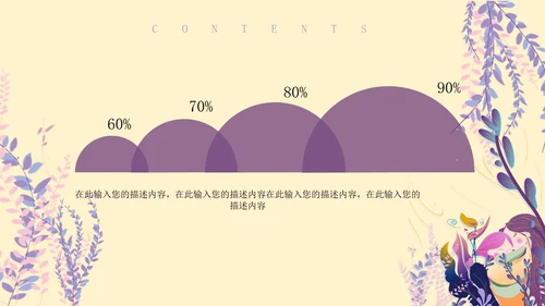 紫色插画风感恩母亲节PPT模板