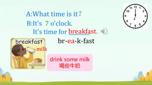 Unit2 What time is it ？PartA Let's learn and Let's