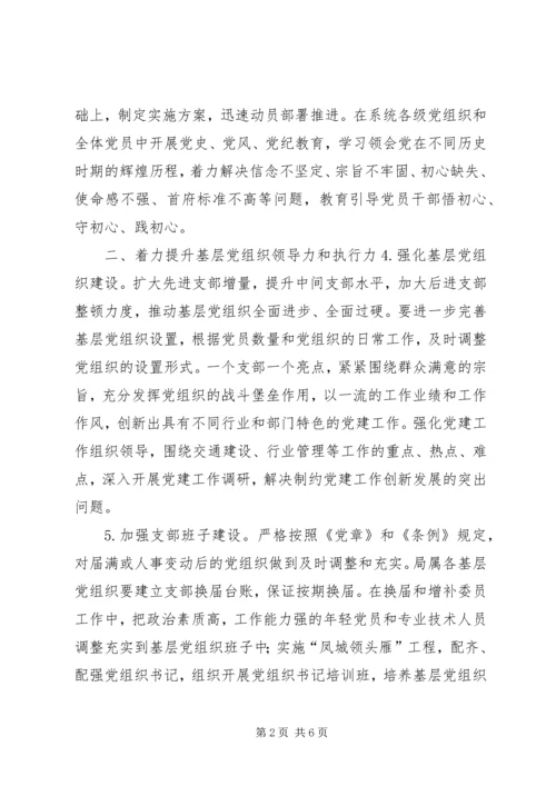 交通运输局系统某年党建工作要点.docx