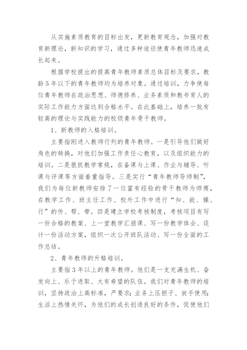 培养、指导青年教师工作计划.docx