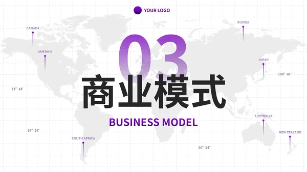 简约商务高级商业模式画布商业计划PPT模板