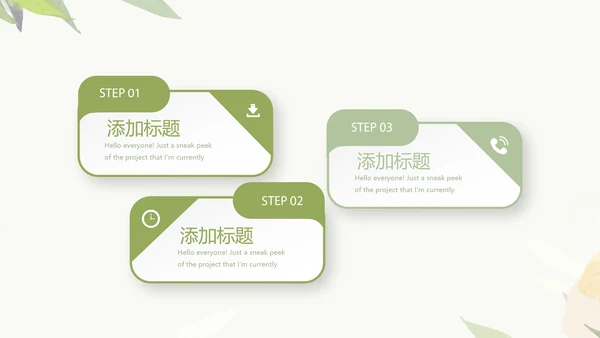 绿色小清新护士长年年终总结动态PPT