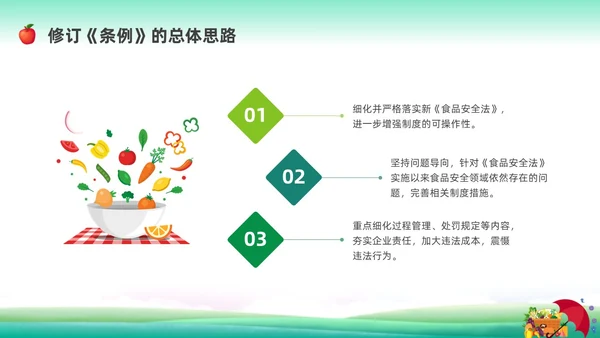 清新展板全国食品安全法宣传周科普宣传PPT课件