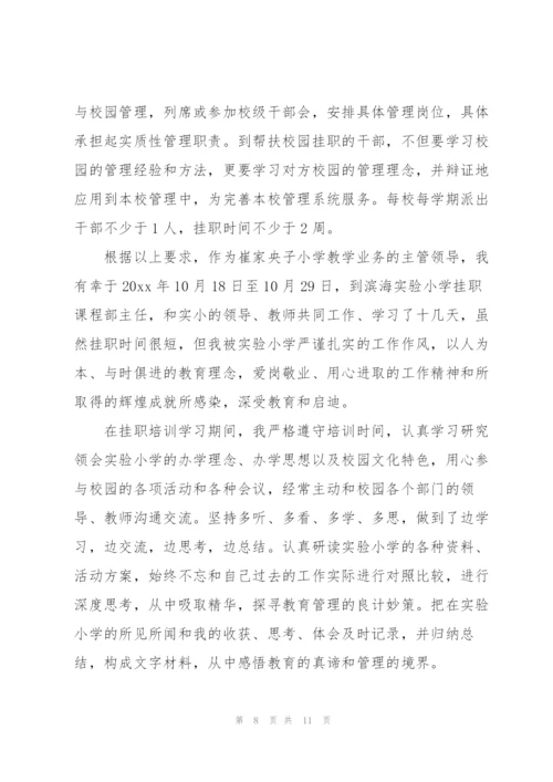 教师挂职锻炼工作总结三篇.docx