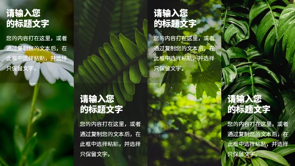 绿色的田野春天生态农业通用PPT模板