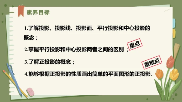 29.1投影（教学课件）-初中数学人教版（2012）九年级下册（共42张PPT）