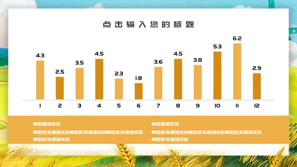 麦田粮食丰收芒种节气通用PPT模板