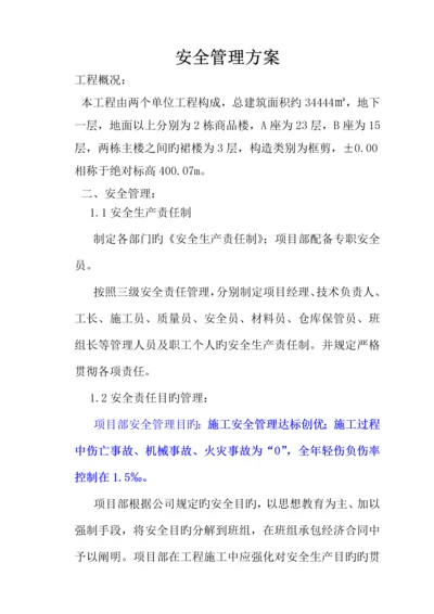 安全管理专题方案.docx