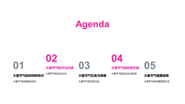 大暑节气文化讲座PPT模板