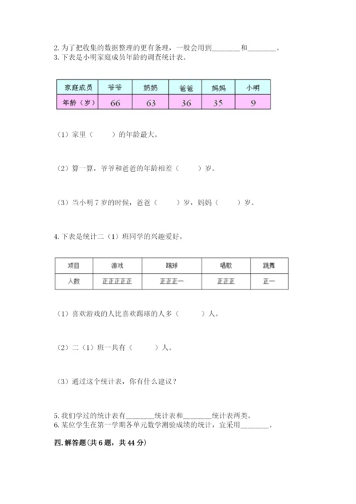 苏教版二年级下册数学第八单元 数据的收集和整理（一） 测试卷及答案一套.docx