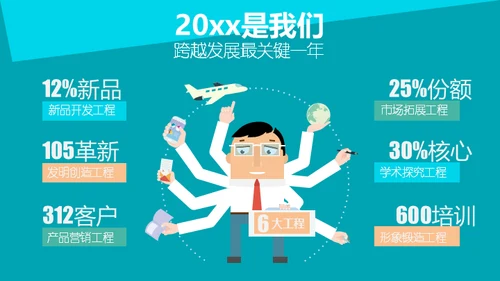 用数据说话通用PPT模板