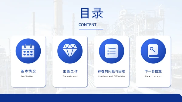 能源化工行业上半年工作总结汇报ppt模板