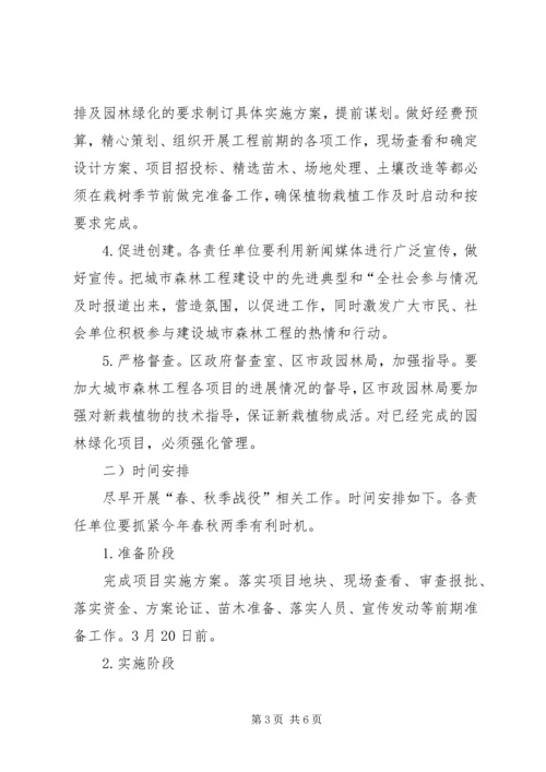 森林工程规划建设安排意见.docx