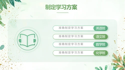 绿色小清新知识竞赛答题工作总结动态PPT模板