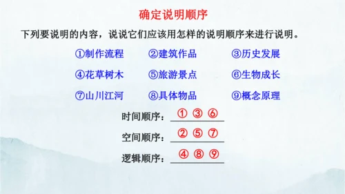 统编版语文八年级下册第二单元写作《说明的顺序》课件(共49张PPT)