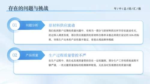 蓝色商务风通用年中总结报告PPT模板