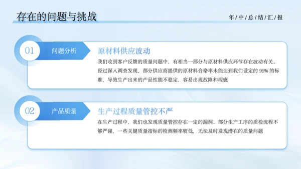 蓝色商务风通用年中总结报告PPT模板