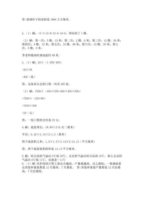 六年级小升初数学解决问题50道（考点提分）.docx