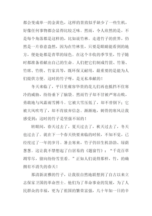 借物喻人作文竹子.docx