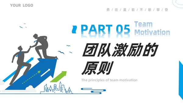 蓝色商务风团队激励措施培训PPT