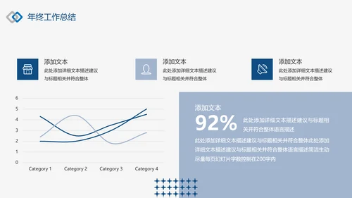 潘通蓝2021商务工作总结工作计划述职报告通用动态PPT模板
