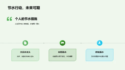 珍惜水资源