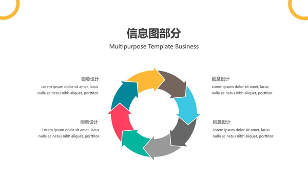欧美风抽象创意版式公司简介商务PPT模板