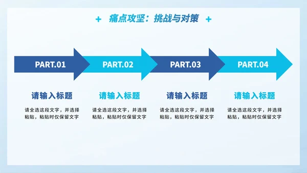 蓝白简约拟态科技风医疗PPT模板