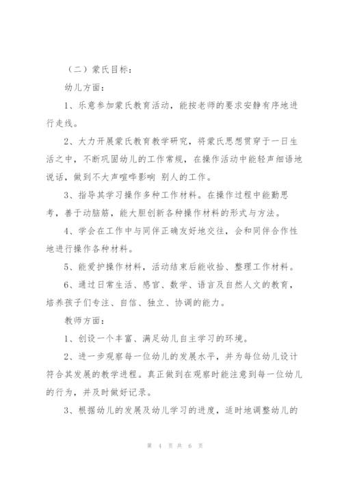 蒙氏大班新学期工作计划.docx