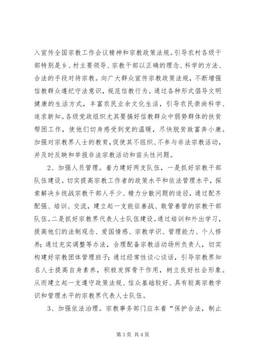 宗教管理工作心得体会 (5).docx