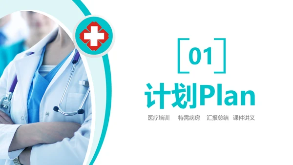 绿色简约可视图表跌倒品管圈PPT品管圈医疗质量管理品管圈
