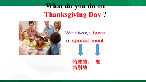 Module 4 Unit 1 Thanksgiving is my favourite festi