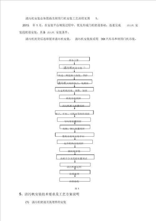 清污机安装施工方案