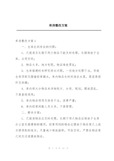 库房整改方案.docx