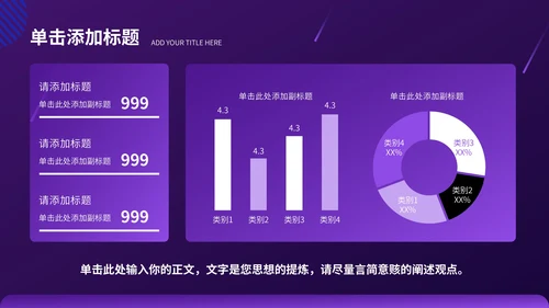 紫色科技风数码科技行业PPT模板