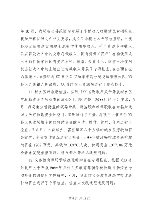 财政监督工作总结范文.docx