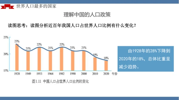 1.2 人口（课件21张）-人教版八年级地理上册