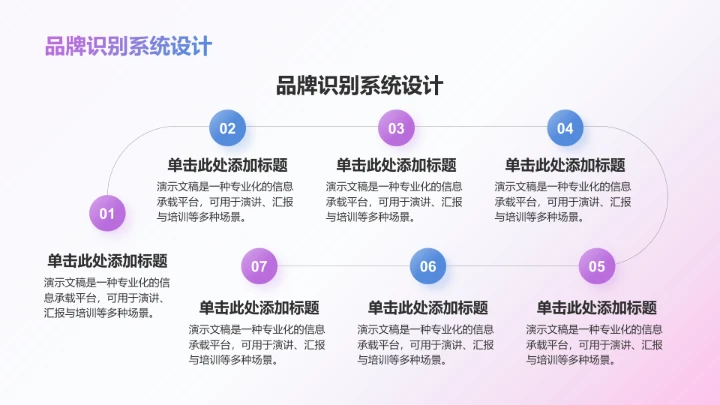 粉色渐变风企业品牌战略发布报告