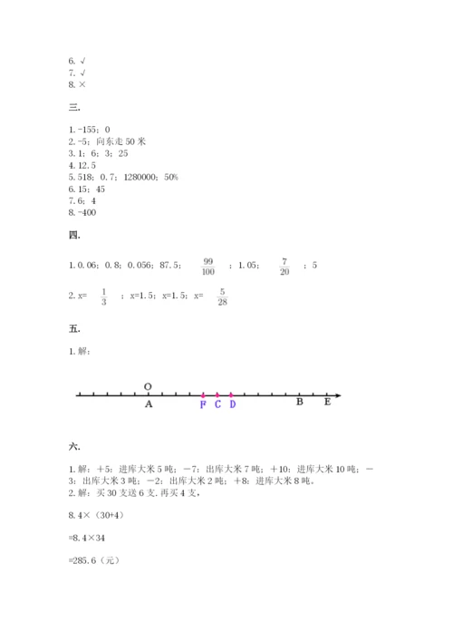 小学六年级升初中模拟试卷精品【含答案】.docx